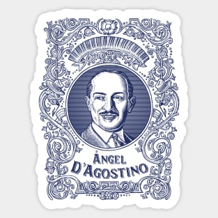 Ángel D'Agostino (in blue) Sticker